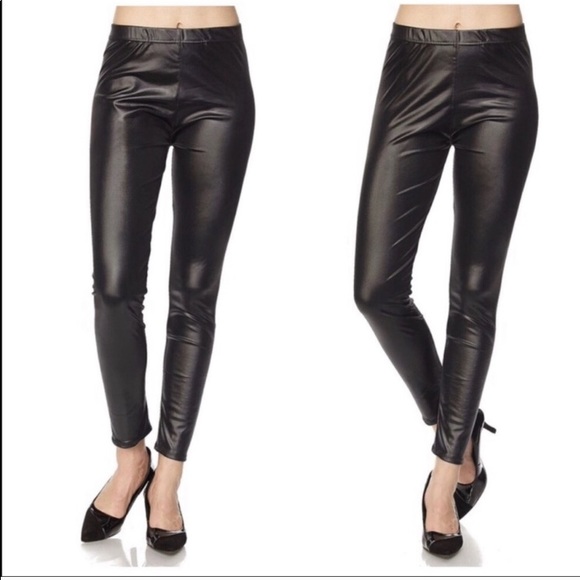 PLUS SIZE 🎉2X / 3X  FAUX LEATHER LEGGINS NEW - Picture 5 of 5
